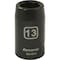 Dynamic 1/2" Drive Standard Socket, Black Phosphate, Tools 1/2" Drive 6 Point Metric, 13mm Standard Length D014013 - alternate 1